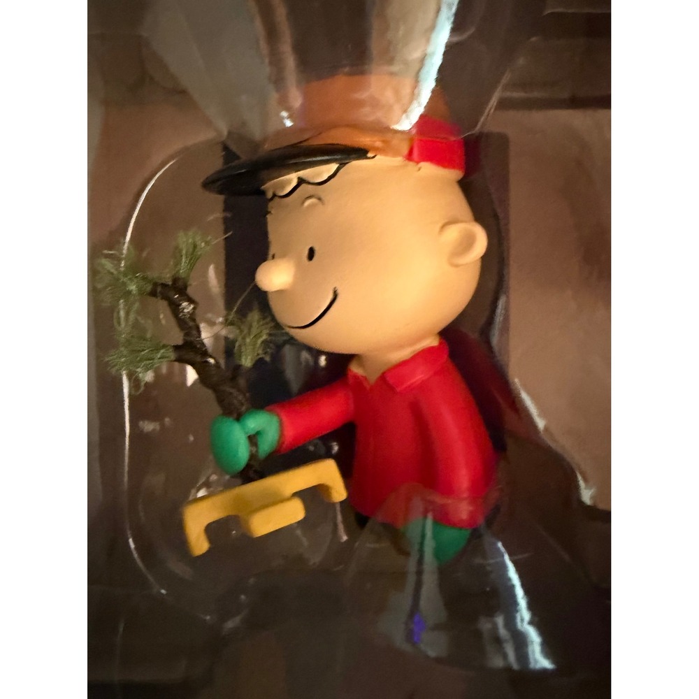 Hallmark Peanuts Charlie Brown Christmas Tree Ornament 2024 3HCM2208 Red Jacket - Picture 2 of 5